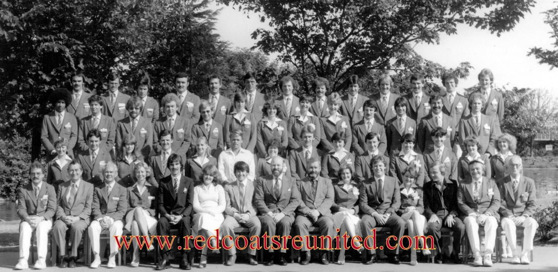 Butlins Minehead 1983 team at Redcoats Reunited